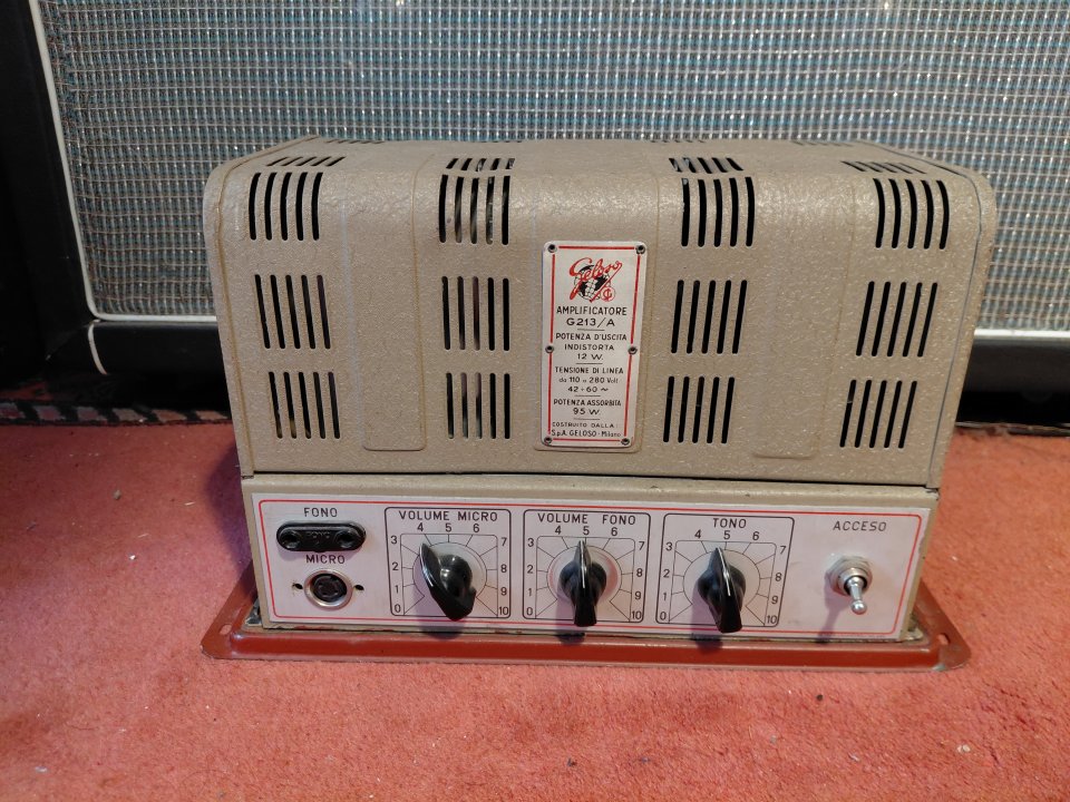 Amplififcador a valvulas geloso g213a años 50 - Para reparar