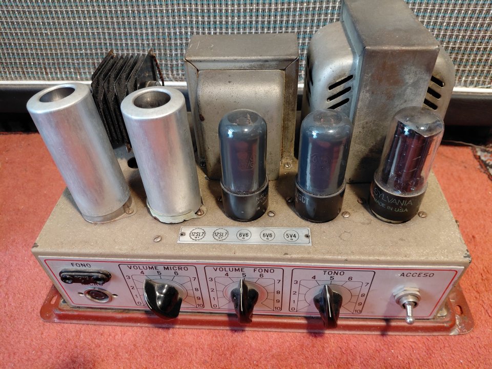 Amplififcador a valvulas geloso g213a años 50 - Para reparar