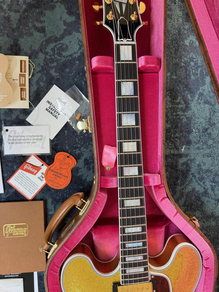 Gibson ES-355 1959 Reissue Gold Sparkle (Cambio) de segunda mano · Foto 6 de 9 · Madrid · 5500 €