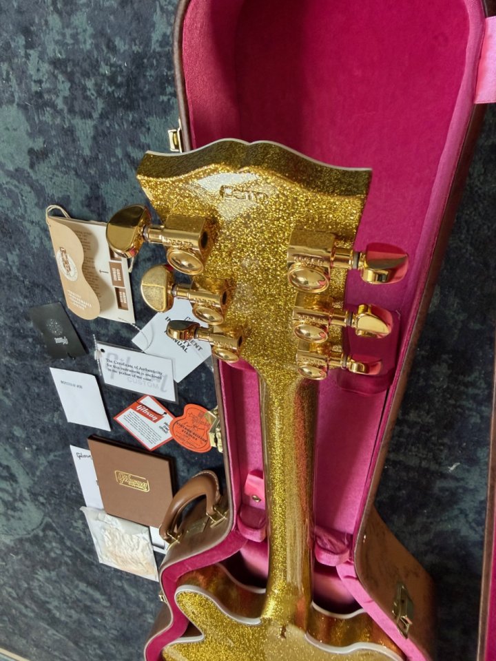 Gibson ES-355 1959 Reissue Gold Sparkle (Cambio) de segunda mano · Foto 8 de 9 · Madrid · 5500 €