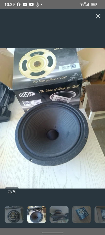 Altavoz Celestion G12 Vintage 30 de 8 ohmios de segunda mano · Foto 2 de 5 · Pontevedra · 100 €