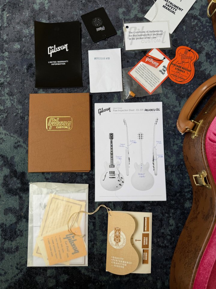 Gibson ES-355 1959 Reissue Gold Sparkle (Cambio) de segunda mano · Foto 9 de 9 · Madrid · 5500 €