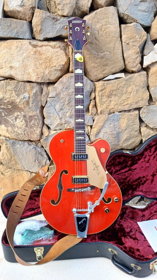 2006 Gretsch G6120DSV Nashville TV-Jones DynaSonic Pickups Western Maple Stain