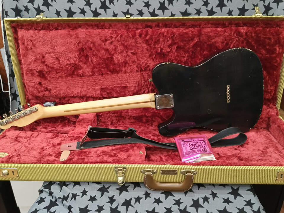 TELECASTER Cuerpo MJT Thinline relic usa + Mástil Fender japan.