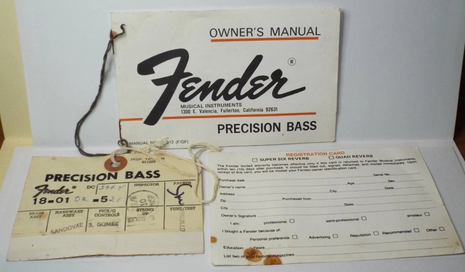 Fender Precisión fretless 1976 STING THE POLICE de segunda mano · Foto 9 de 10 · Lugo · 3990 €