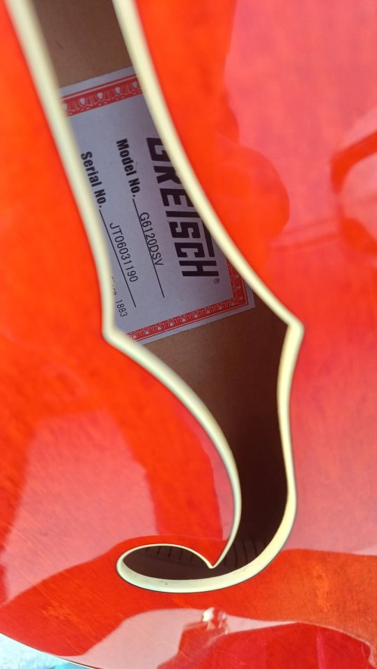 2006 Gretsch G6120DSV Nashville TV-Jones DynaSonic Pickups Western Maple Stain