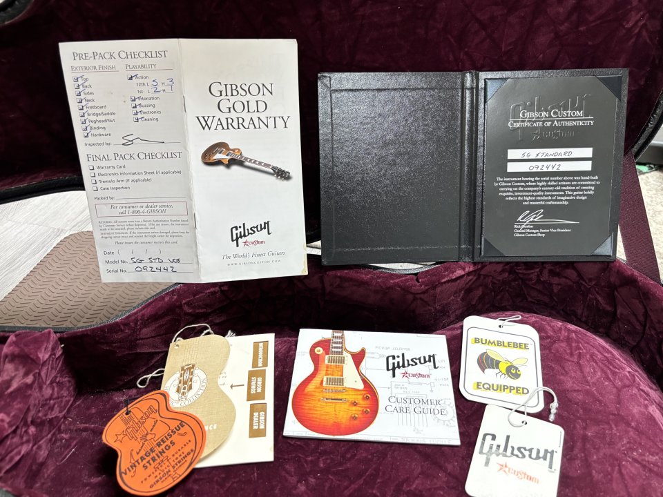 Gibson SG Standard Custom Shop VOS 2009