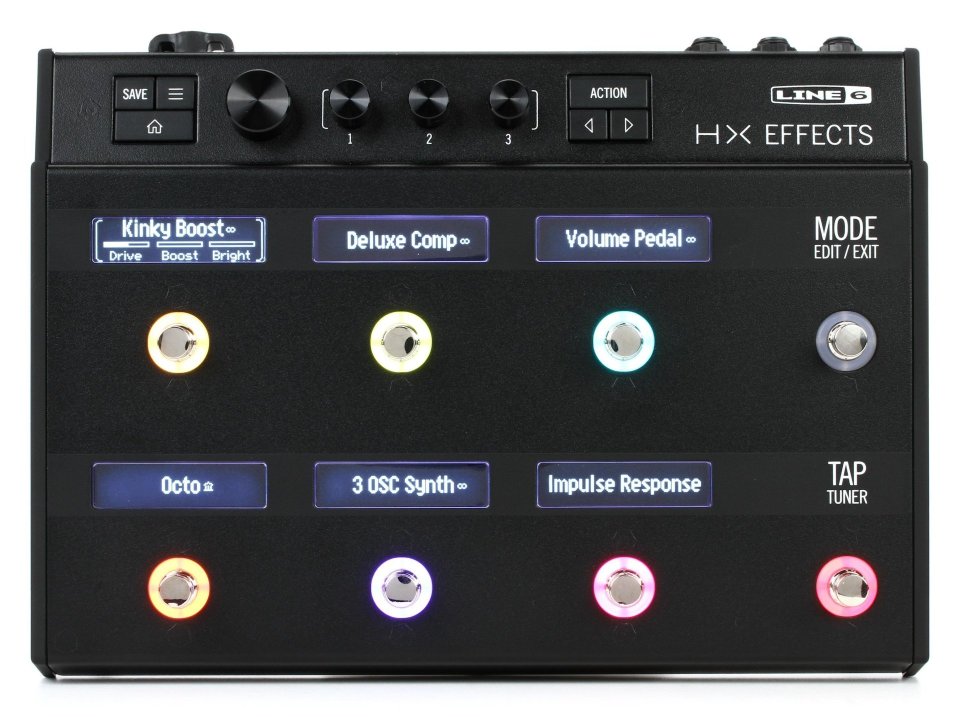 Hx effects boss ms3 headrush gigboard. fx con cambio de canal de ampli real