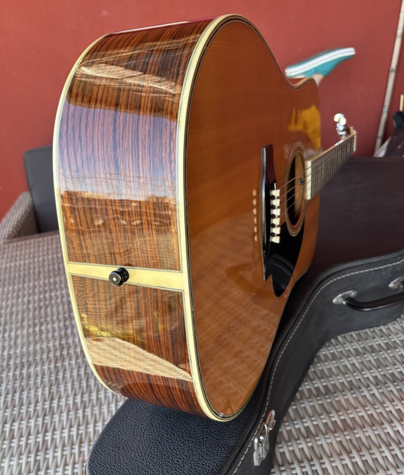 Acústica Morris W-80 Vintage Dreadnought años 80, Japón. Estilo Martin D-45