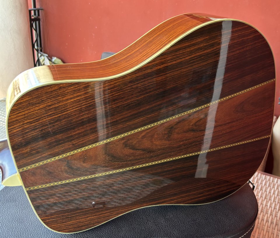 Acústica Morris W-80 Vintage Dreadnought años 80, Japón. Estilo Martin D-45