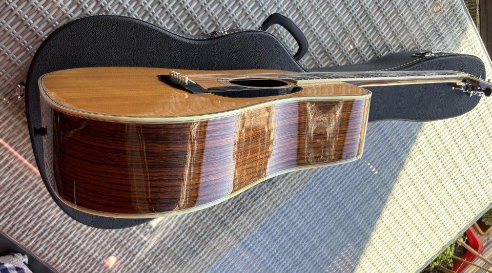 Acústica Morris W-80 Vintage Dreadnought años 80, Japón. Estilo Martin D-45