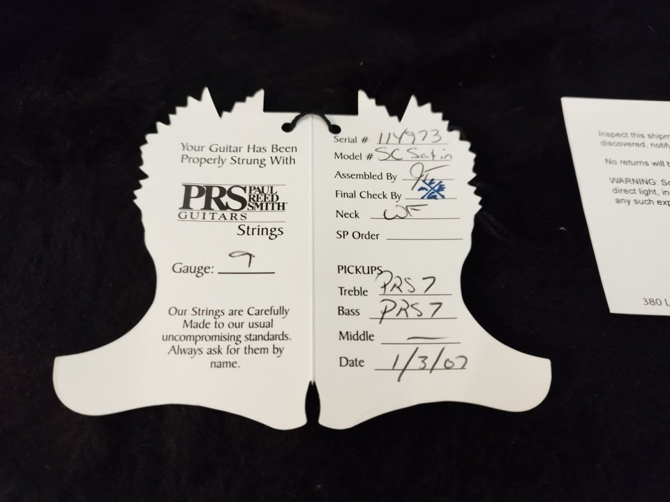 PRS SingleCut Satin USA 2007