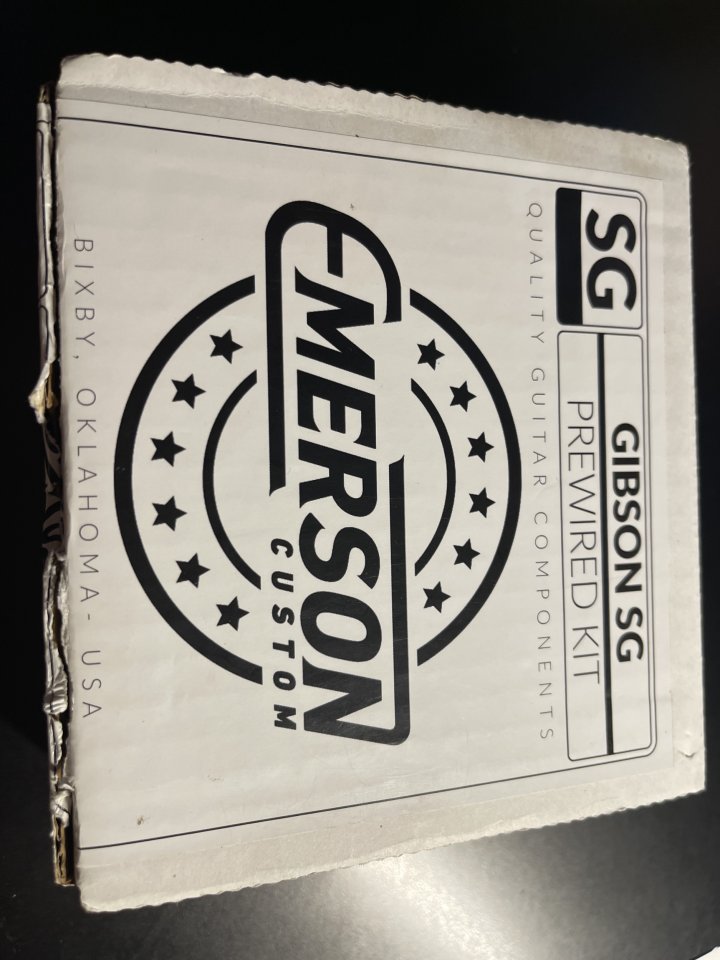 Emerson Custom Prewired Kit para Gibson SG – Bumblebee – Caja original – de segunda mano · Foto 1 de 5 · Girona