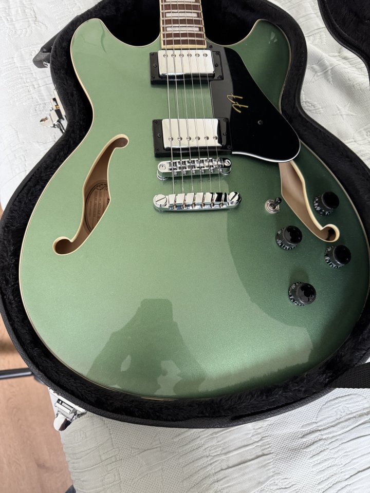 Guitarra Ibanez AS73 en color verde oliva (OLM) solo hoy!!