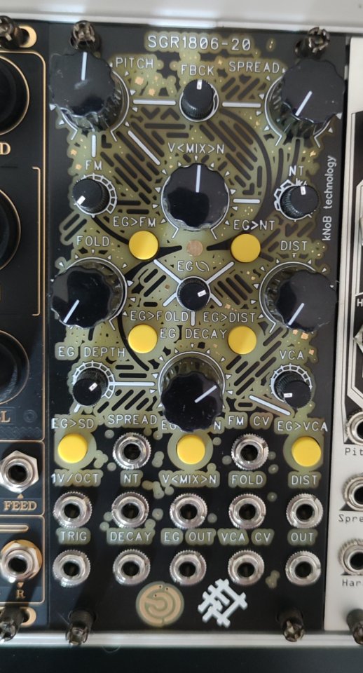 Knob Technology SGR1806-20 Analogue Percussion Synthesiser Eurorack de segunda mano · Foto 1 de 3 · Barcelona · 350 €