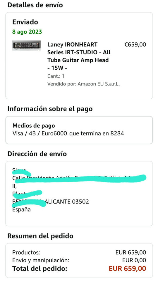 Cambio LANEY IRT STUDIO Ironhear Series 15w