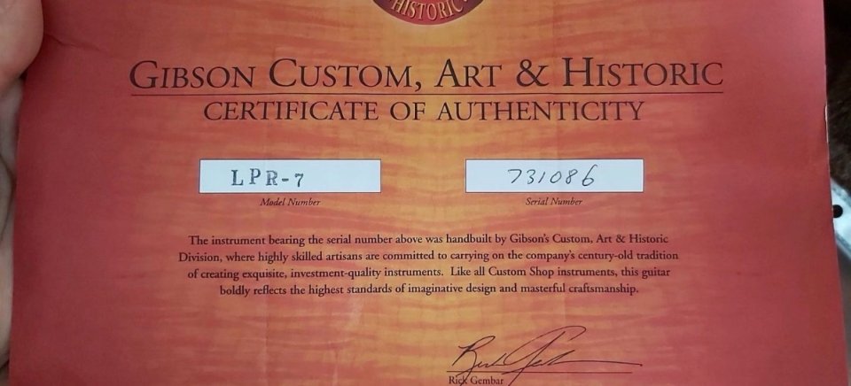 2003 Gibson les Paul r7 Brazilian