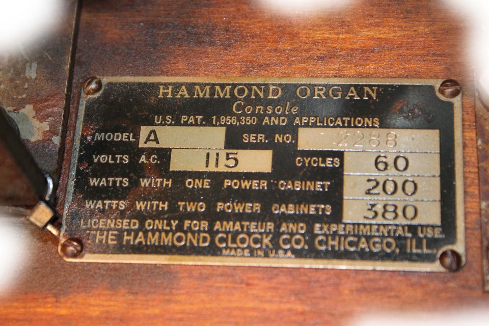 HAMMOND Modelo A (B3 Antecesor) de segunda mano · Foto 6 de 10 · Zaragoza · 6500 €