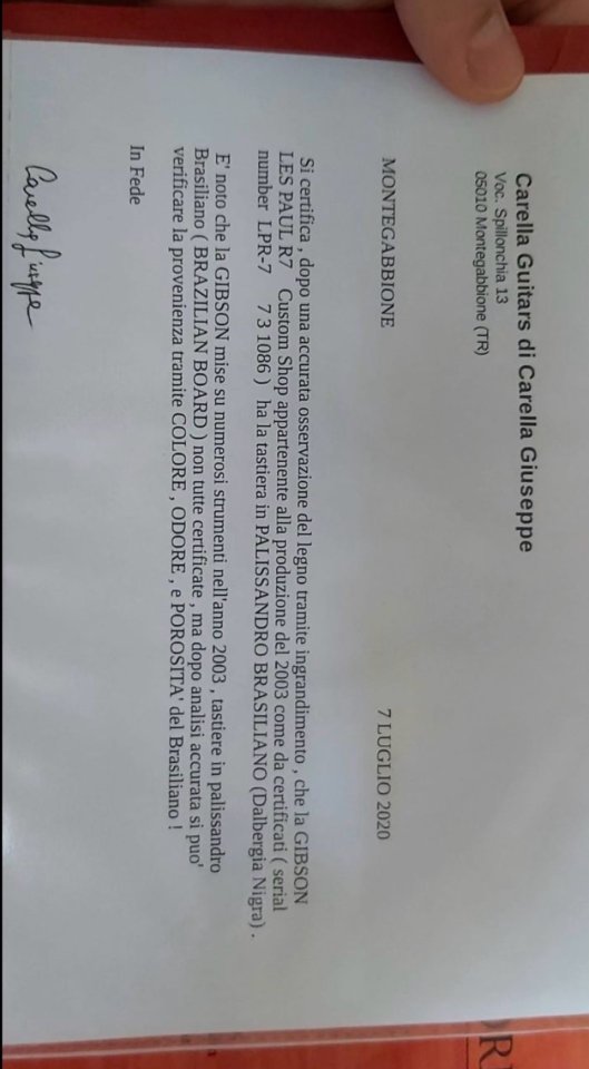 2003 Gibson les Paul r7 Brazilian