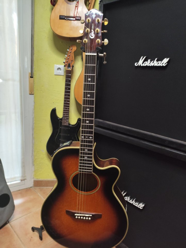 Guitarra Acústica Crafter EA-70CEQ Sunburst