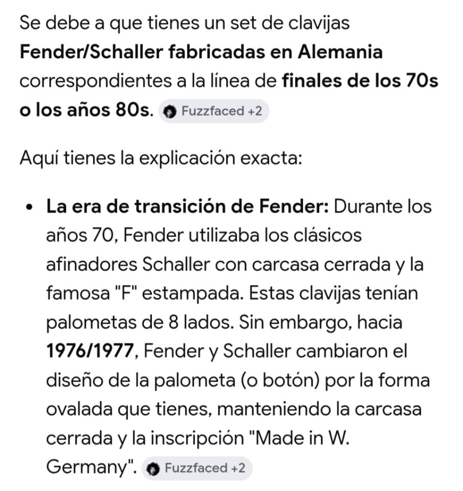 Clavijero Fender F vintage de segunda mano · Foto 4 de 4 · Jaén · 250 €