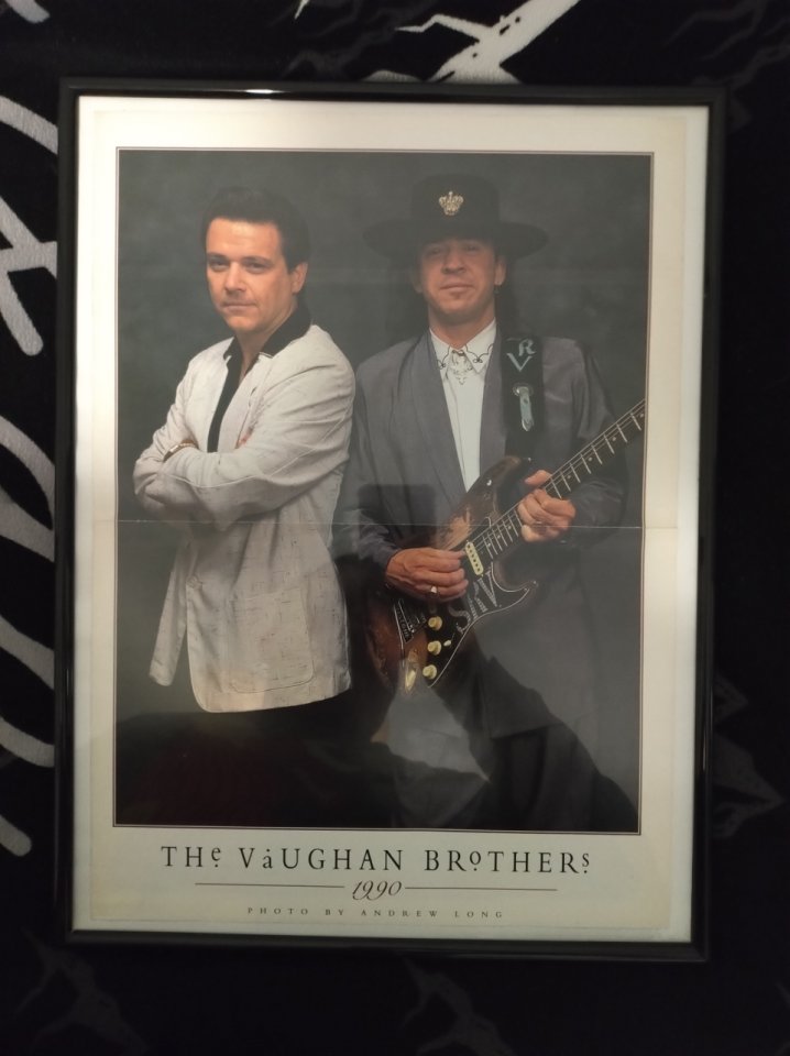 Cuadro con póster reversible Stevie Ray Vaughan/Jimmie Vaughan