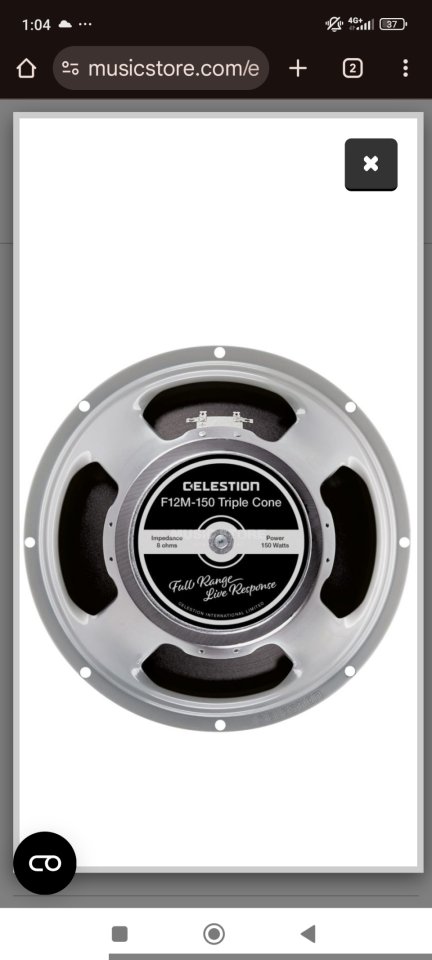 Altavoz Celestion FRFR g12m 150