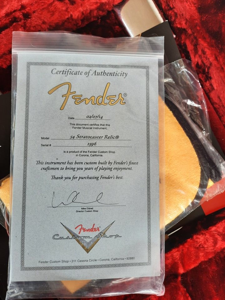 Fender Stratocaster Custom Shop 54 60th Anniversary