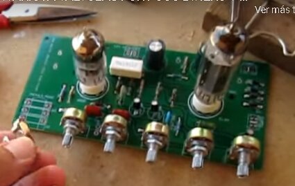 Placa electronica para fabricar amplificador guitarra a valvulas