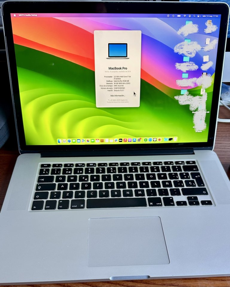 Apple MacBook Pro Retina 15" 2014 de segunda mano · Foto 1 de 6 · Illes Balears · 450 €