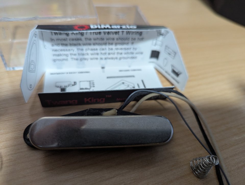 Dimarzio pastilla telecaster Twang king neck