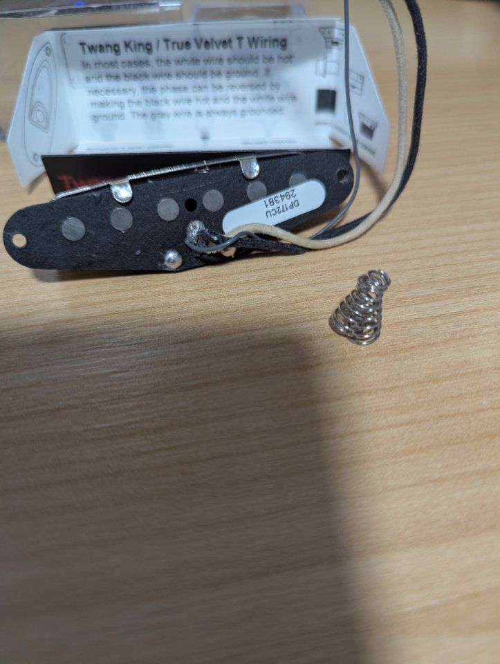 Dimarzio pastilla telecaster Twang king neck