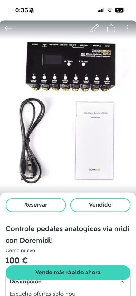 Controle pedales analogicos via midi con Doremidi! Solo hoy🤯🤯🤯🤯