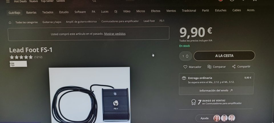 Fs1 footswitch ampli