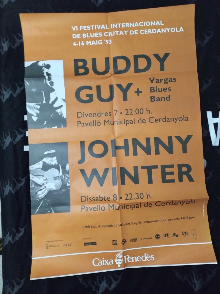 Cartel VI Festival Internacional Blues '93 (Buddy Guy + Johnny Winter)
