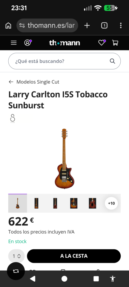 Larry Carlton I5S Sire Guitarra de segunda mano · Foto 6 de 6 · Palencia · 425 €