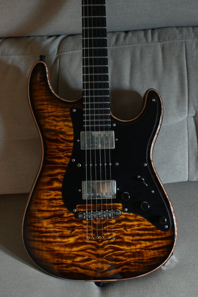 Guitarra Warmoth Seleccion Premium con pastillas Kinman. Luthier TMM de segunda mano · Foto 2 de 10 · Madrid · 1800 €