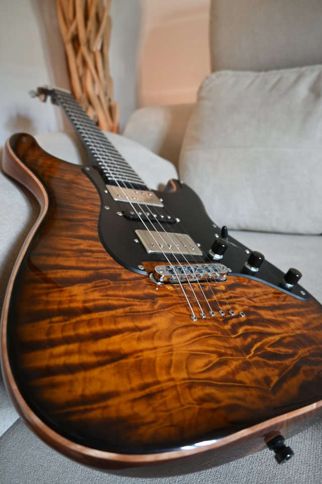 Guitarra Warmoth Seleccion Premium con pastillas Kinman. Luthier TMM de segunda mano · Foto 1 de 10 · Madrid · 1800 €