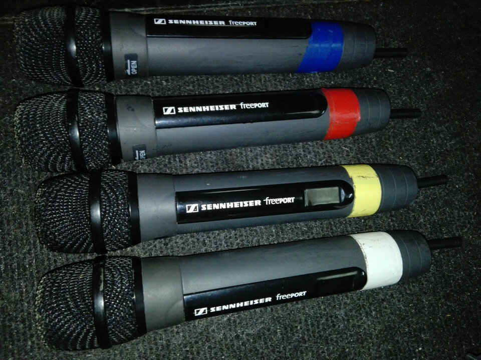4 Microfonos inalambricos SENNHEISER EM-1-C