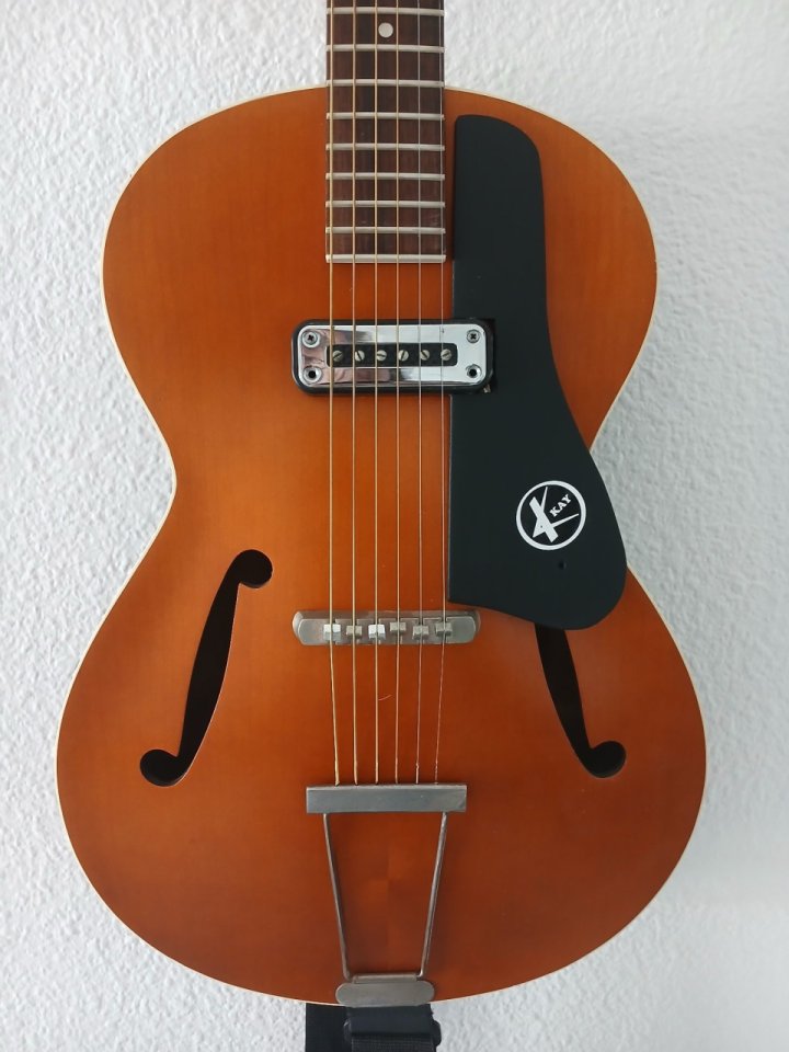 REBAJA Guitarra custica Arch top JMS (Framus) con pastilla de la epoca (Unica en España)