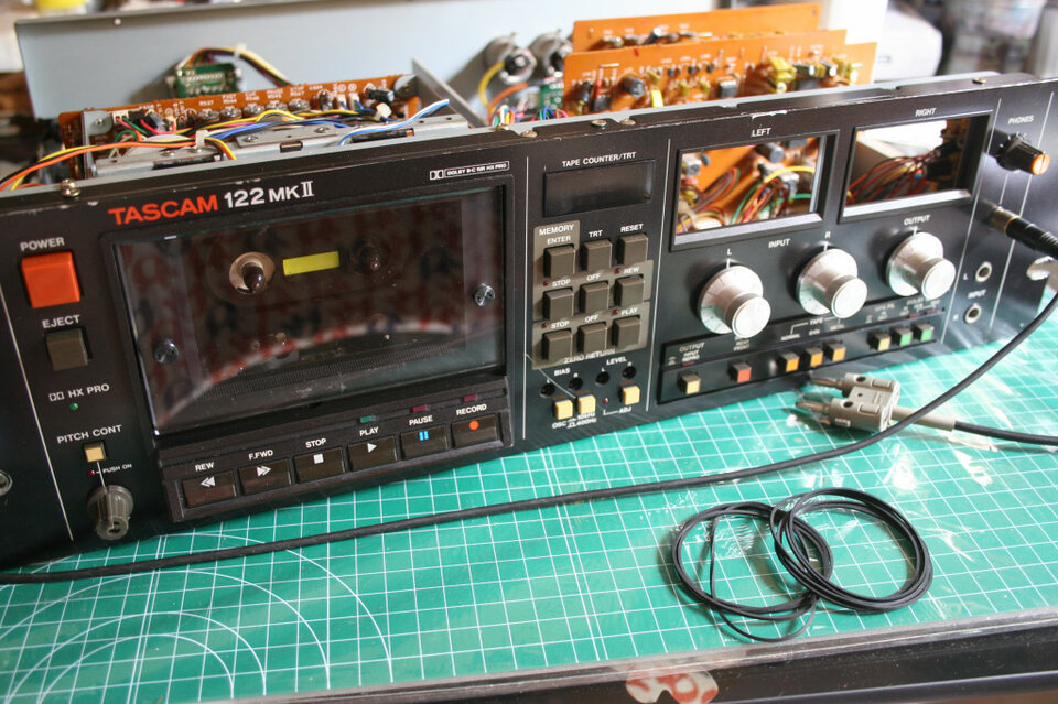 TASCAM 122MKII Correa Control / Lámparas Vúmetros / Idler Tyres