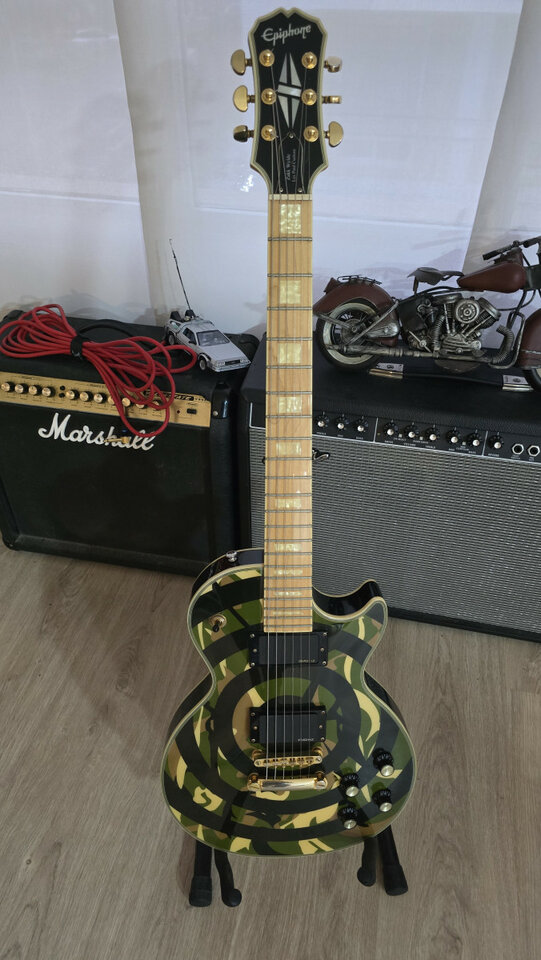 Epiphone zakk wylde camo korea 2005