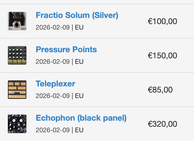 Módulos eurorack / varios