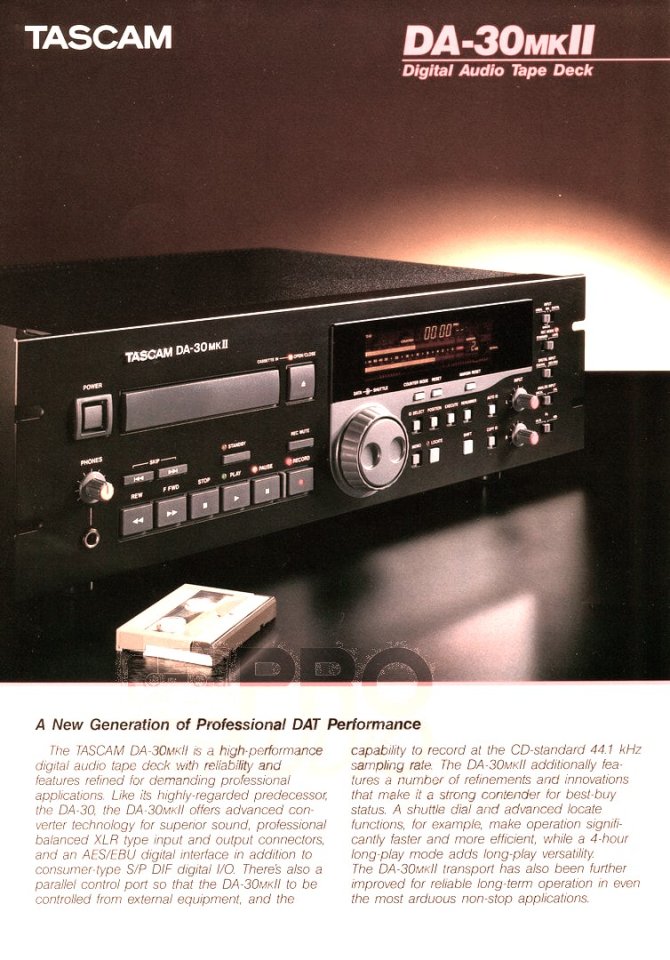 TASCAM DA30 mkII cintas DAT de segunda mano · Madrid · 200 €