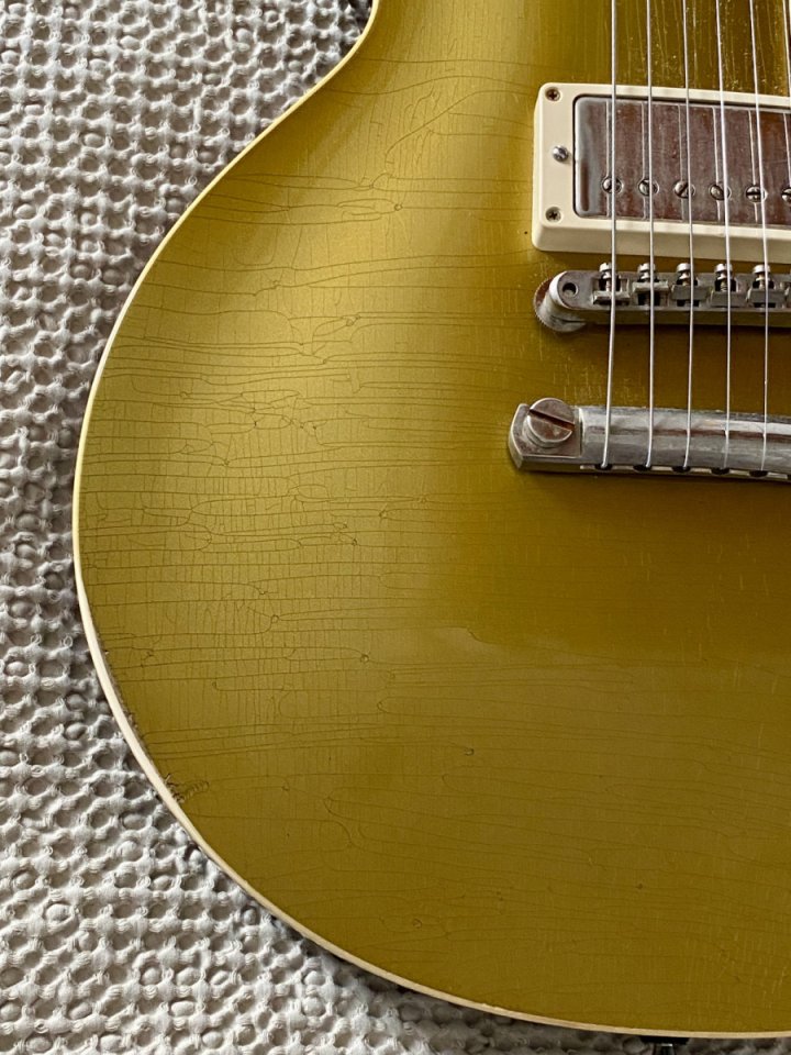RESERVADA Gibson Les Paul R7 CS Gold Top Murphy lab LA