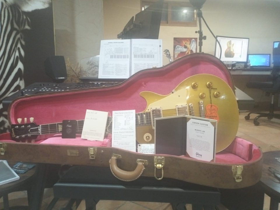 RESERVADA Gibson Les Paul R7 CS Gold Top Murphy lab LA