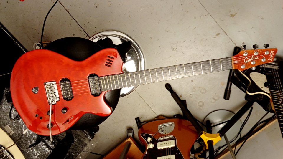 Godín LGXT guitarra + sinte + acústica