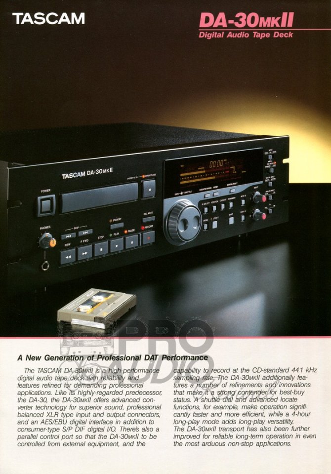 TASCAM DA30 mkII cintas DAT de segunda mano · Madrid · 300 €