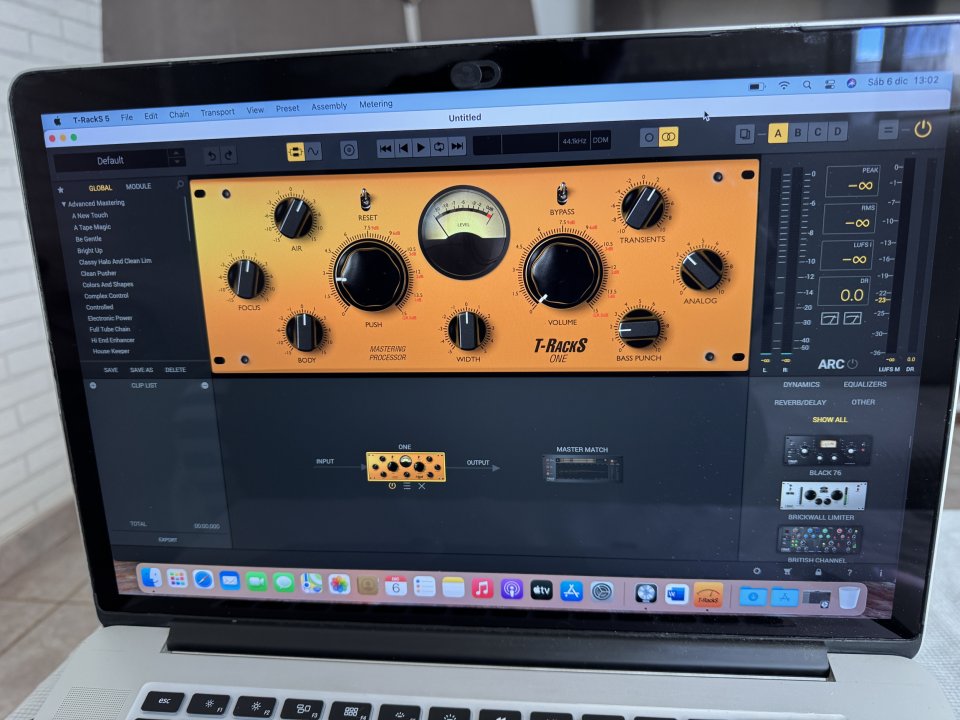 MacBook Pro 15” 2014 preparado para grabacion