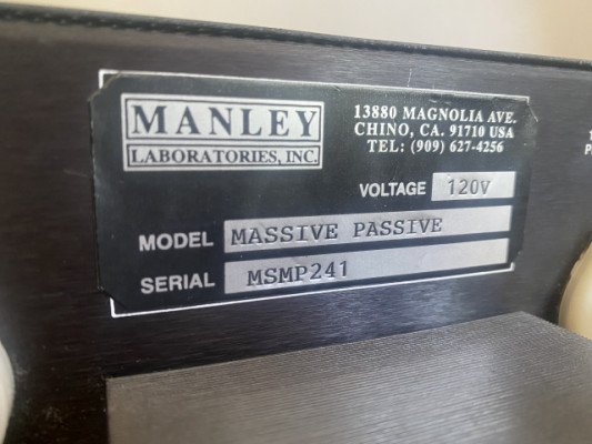 Manley Massive Passive 90s de segunda mano · Foto 2 de 6 · Madrid · 3650 €